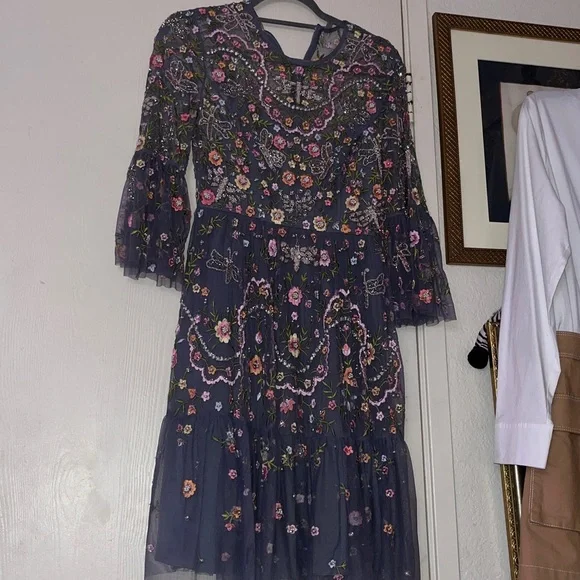 Opulent, exquisite an investment - Needle & Thread Floral Embroidered Dress 4 - Picture 4 of 11